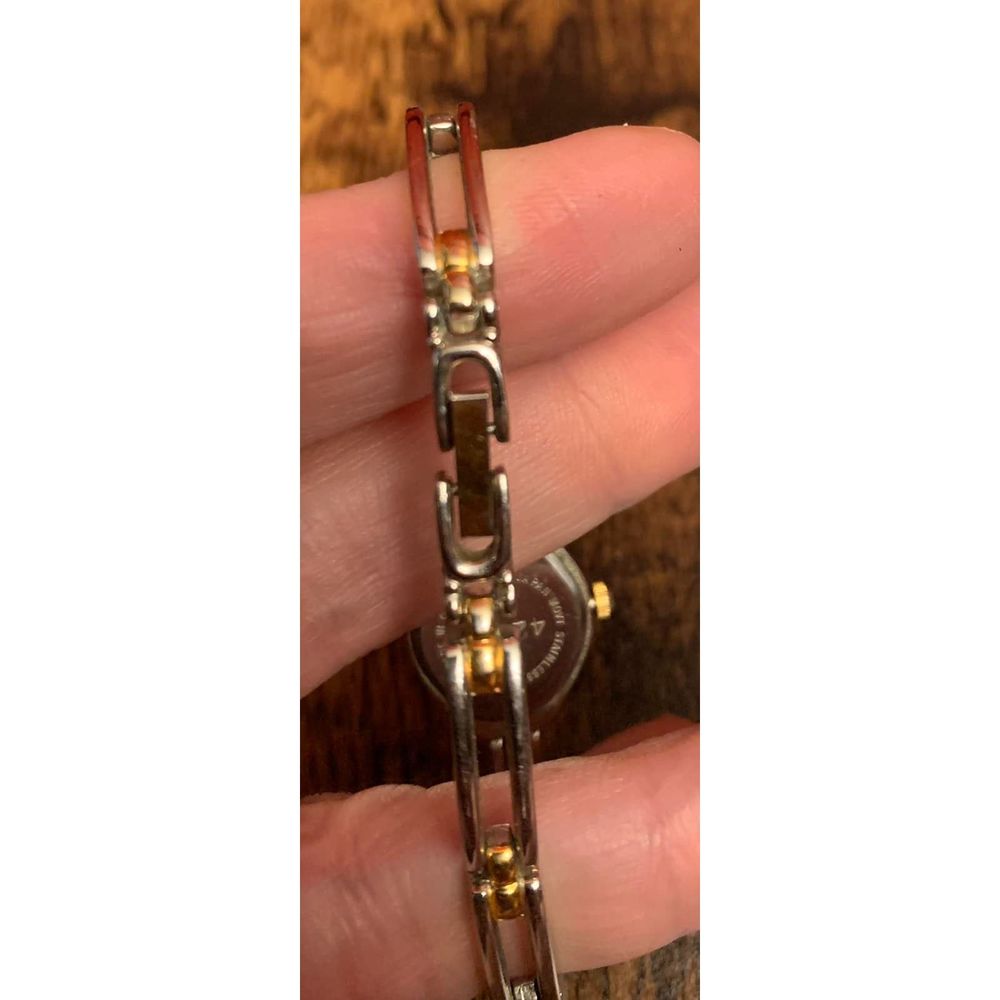 Rumours 2 Tone Rectangular Face Quartz Watch Brac… - image 4